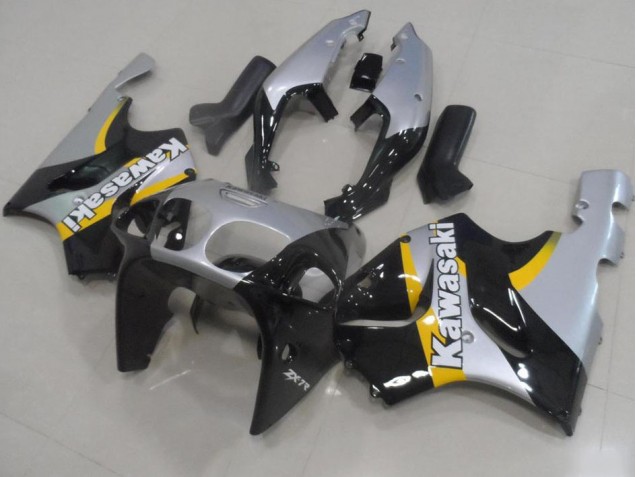 Silver and Black 1996-2003 Kawasaki ZX7R Motorcycle Fairings Silver and Black 1996-2003 Kawasaki ZX7R Motorcycle Fairings