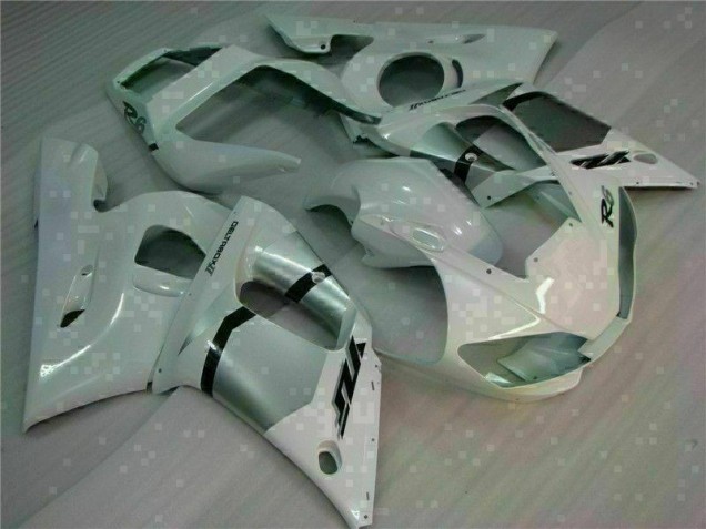 White 1998-2002 Yamaha YZF R6 Motorcycle Fairings White 1998-2002 Yamaha YZF R6 Motorcycle Fairings