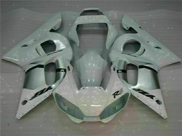 White 1998-2002 Yamaha YZF R6 Motorcycle Fairings White 1998-2002 Yamaha YZF R6 Motorcycle Fairings