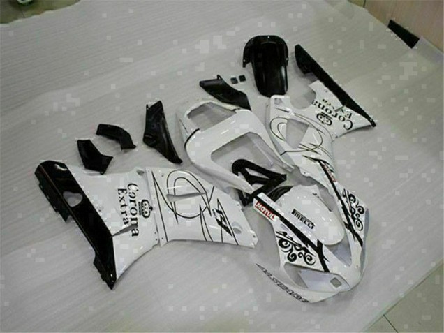 White 2000-2001 Yamaha YZF R1 Motorcycle Bodywork White 2000-2001 Yamaha YZF R1 Motorcycle Bodywork