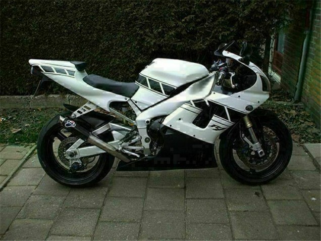 White 2000-2001 Yamaha YZF R1 Motorcycle Fairing White 2000-2001 Yamaha YZF R1 Motorcycle Fairing