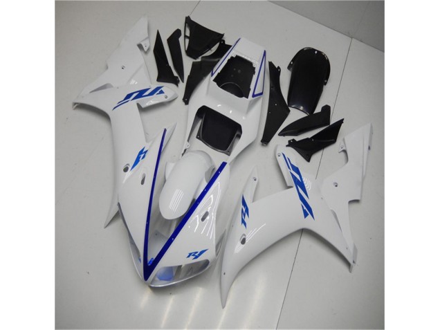 White 2002-2003 Yamaha YZF R1 Motorcycle Fairing Kits White 2002-2003 Yamaha YZF R1 Motorcycle Fairing Kits