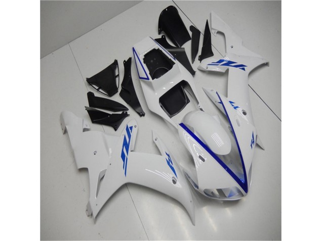White 2002-2003 Yamaha YZF R1 Motorcycle Fairing Kits White 2002-2003 Yamaha YZF R1 Motorcycle Fairing Kits