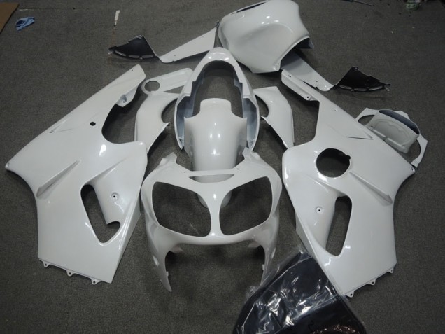 White 2002-2006 Kawasaki ZX12R Motorcycle Fairings White 2002-2006 Kawasaki ZX12R Motorcycle Fairings