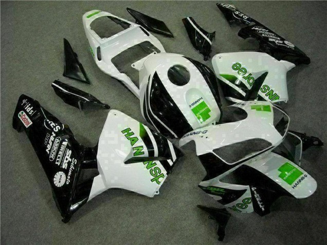 White 2003-2004 Honda CBR600RR ABS Motorcycle Fairing White 2003-2004 Honda CBR600RR ABS Motorcycle Fairing
