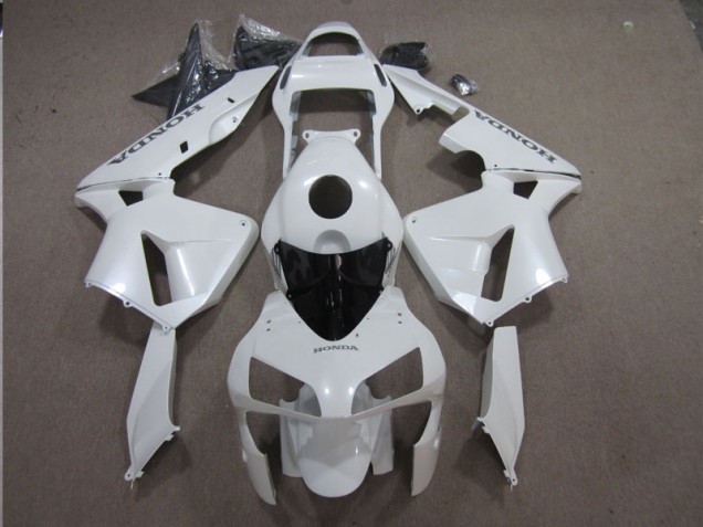 White 2003-2004 Honda CBR600RR Full Motorcycle Fairing Kits White 2003-2004 Honda CBR600RR Full Motorcycle Fairing Kits