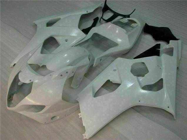 White 2003-2004 Suzuki GSXR 1000 Full Motorcycle Fairing Kits White 2003-2004 Suzuki GSXR 1000 Full Motorcycle Fairing Kits