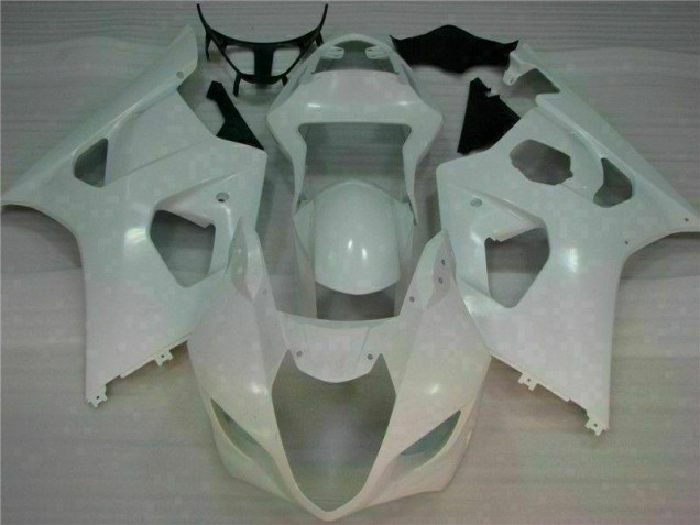 White 2003-2004 Suzuki GSXR 1000 Full Motorcycle Fairing Kits White 2003-2004 Suzuki GSXR 1000 Full Motorcycle Fairing Kits