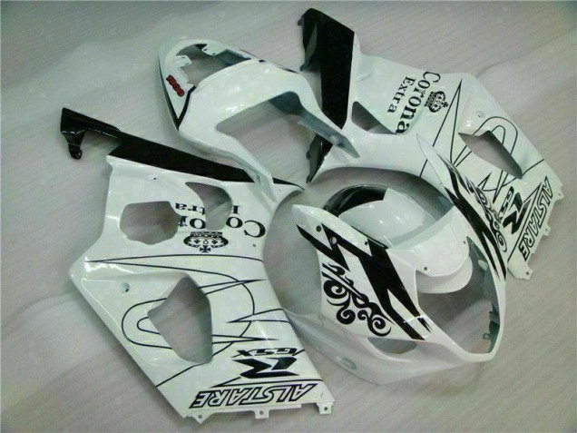 White 2003-2004 Suzuki GSXR 1000 Motorcycle Bodywork White 2003-2004 Suzuki GSXR 1000 Motorcycle Bodywork