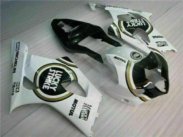 White 2003-2004 Suzuki GSXR 1000 Motorcycle Fairing White 2003-2004 Suzuki GSXR 1000 Motorcycle Fairing