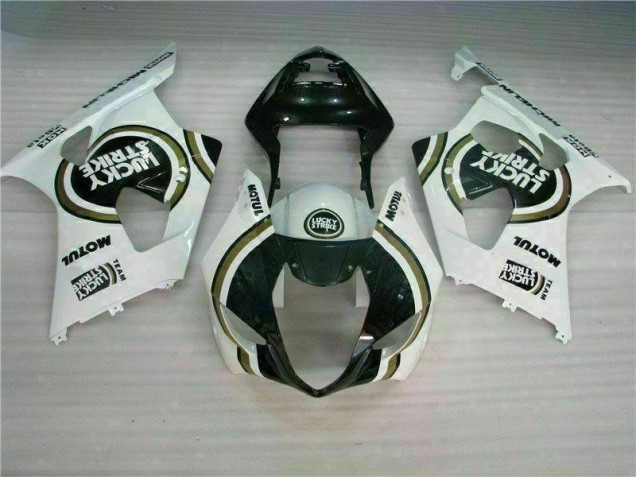 White 2003-2004 Suzuki GSXR 1000 Motorcycle Fairing White 2003-2004 Suzuki GSXR 1000 Motorcycle Fairing