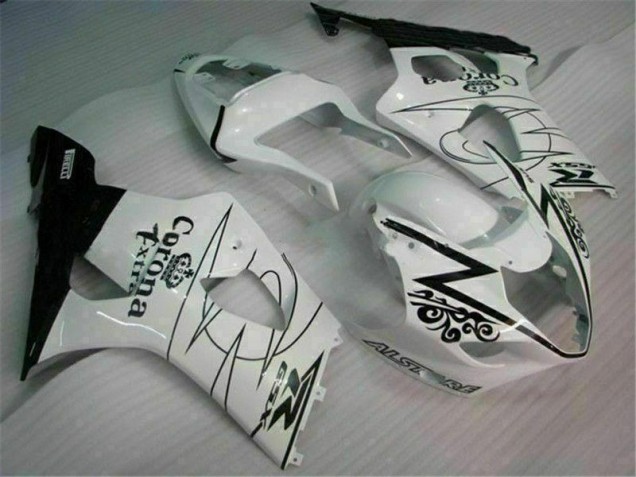 White 2003-2004 Suzuki GSXR 1000 Motorcycle Fairings White 2003-2004 Suzuki GSXR 1000 Motorcycle Fairings