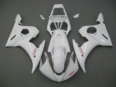 White 2003-2005 Yamaha YZF R6 Motorcycle Fairings