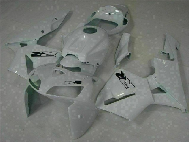 White 2005-2006 Honda CBR600RR Motorcycle Fairing White 2005-2006 Honda CBR600RR Motorcycle Fairing