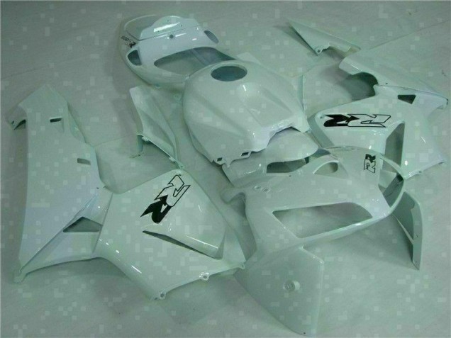 White 2005-2006 Honda CBR600RR Motorcycle Fairing White 2005-2006 Honda CBR600RR Motorcycle Fairing