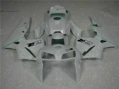 White 2005-2006 Honda CBR600RR Motorcycle Fairing