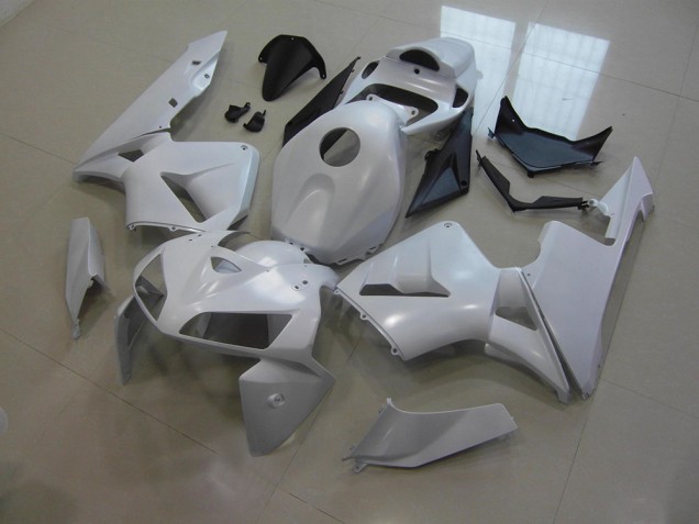 White 2005-2006 Honda CBR600RR Motorcycle Fairings White 2005-2006 Honda CBR600RR Motorcycle Fairings
