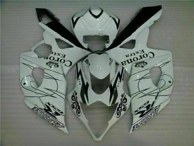 White 2005-2006 Suzuki GSXR 1000 Motorcycle Bodywork White 2005-2006 Suzuki GSXR 1000 Motorcycle Bodywork