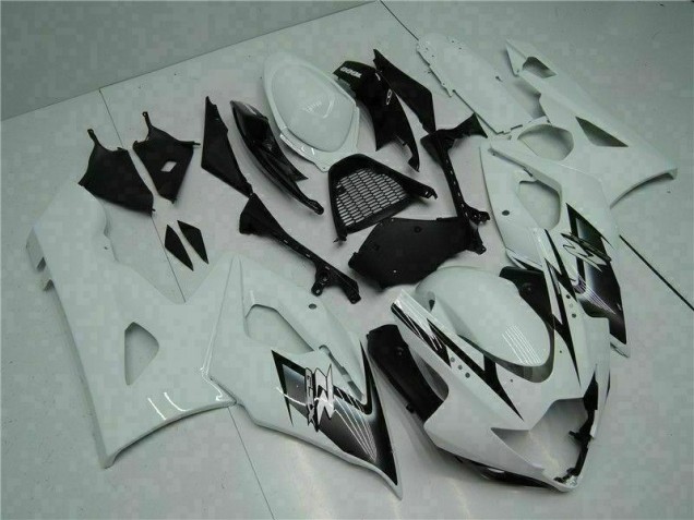 White 2005-2006 Suzuki GSXR 1000 Motorcycle Fairing White 2005-2006 Suzuki GSXR 1000 Motorcycle Fairing