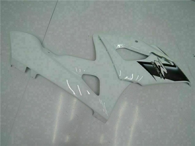 White 2005-2006 Suzuki GSXR 1000 Motorcycle Fairing White 2005-2006 Suzuki GSXR 1000 Motorcycle Fairing