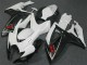 White 2006-2007 Suzuki GSXR 600/750 Motorcycle Fairings White 2006-2007 Suzuki GSXR 600/750 Motorcycle Fairings