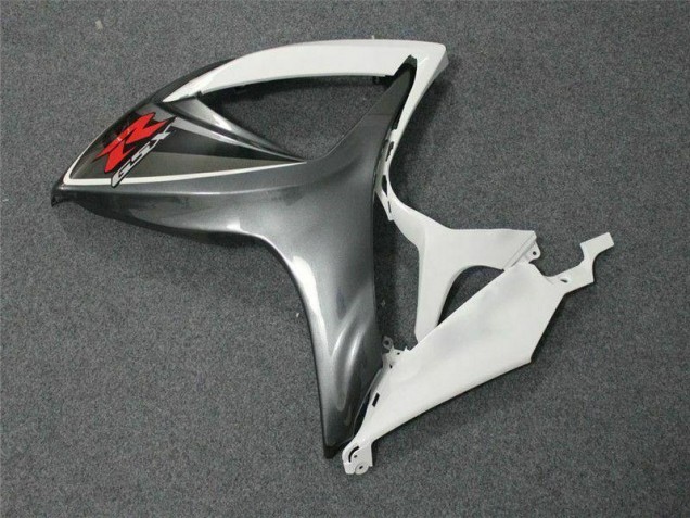 White 2006-2007 Suzuki GSXR 600/750 Motorcycle Fairings White 2006-2007 Suzuki GSXR 600/750 Motorcycle Fairings