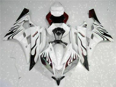 White 2006-2007 Yamaha YZF R6 Motorcycle Fairing
