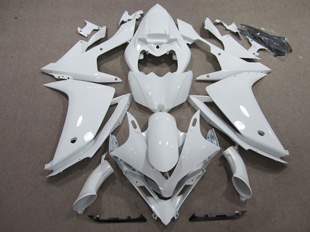 White 2007-2008 Yamaha YZF R1 Full Motorcycle Fairing Kits White 2007-2008 Yamaha YZF R1 Full Motorcycle Fairing Kits