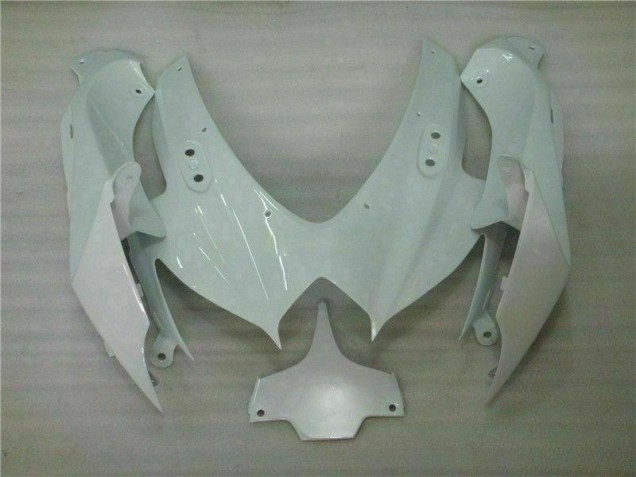 White 2008-2010 Suzuki GSXR 600/750 Motorcycle Fairing White 2008-2010 Suzuki GSXR 600/750 Motorcycle Fairing