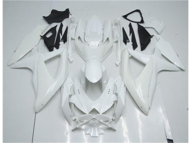 White 2008-2010 Suzuki GSXR 600/750 Motorcycle Fairings