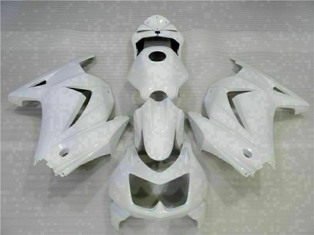 White 2008-2012 Kawasaki EX250 Motorcycle Fairings White 2008-2012 Kawasaki EX250 Motorcycle Fairings