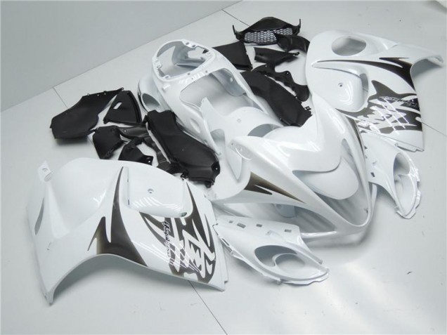 White 2008-2019 Suzuki GSXR 1300 Hayabusa Motorcycle Fairings White 2008-2019 Suzuki GSXR 1300 Hayabusa Motorcycle Fairings
