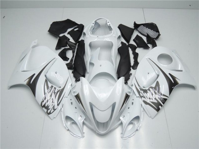 White 2008-2019 Suzuki GSXR 1300 Hayabusa Motorcycle Fairings White 2008-2019 Suzuki GSXR 1300 Hayabusa Motorcycle Fairings