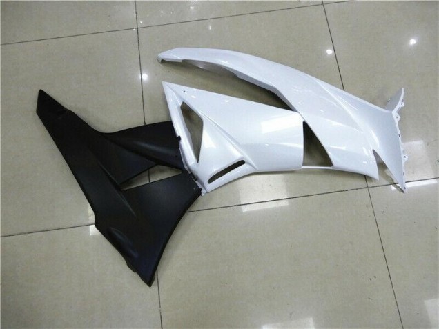 White 2009-2012 Kawasaki ZX6R Motorcycle Fairings White 2009-2012 Kawasaki ZX6R Motorcycle Fairings