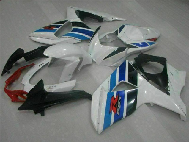 White 2009-2016 Suzuki GSXR 1000 Motorcycle Fairings White 2009-2016 Suzuki GSXR 1000 Motorcycle Fairings