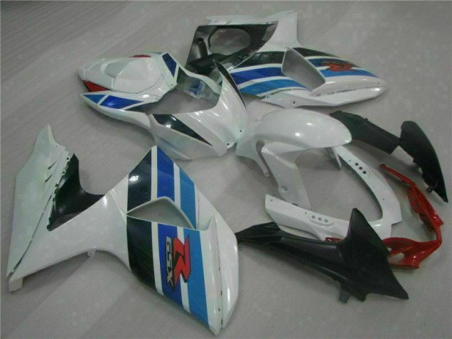 White 2009-2016 Suzuki GSXR 1000 Motorcycle Fairings White 2009-2016 Suzuki GSXR 1000 Motorcycle Fairings