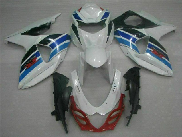 White 2009-2016 Suzuki GSXR 1000 Motorcycle Fairings White 2009-2016 Suzuki GSXR 1000 Motorcycle Fairings