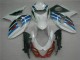 White 2009-2016 Suzuki GSXR 1000 Motorcycle Fairings White 2009-2016 Suzuki GSXR 1000 Motorcycle Fairings