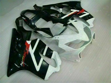 White Black 2001-2003 Honda CBR600 F4i Motorcycle Fairing