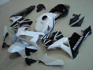 White Black 2003-2004 Honda CBR600RR Motorcycle Fairing