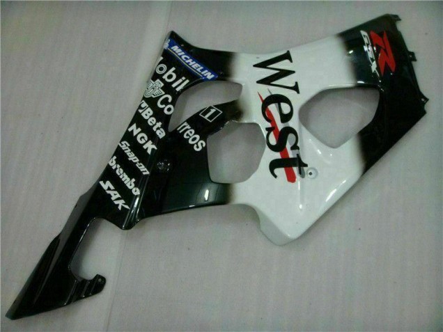 White Black 2003-2004 Suzuki GSXR 1000 Full Motorcycle Fairing Kits White Black 2003-2004 Suzuki GSXR 1000 Full Motorcycle Fairing Kits