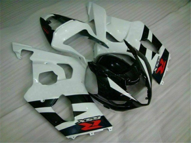 White Black 2003-2004 Suzuki GSXR 1000 Motorcycle Bodywork White Black 2003-2004 Suzuki GSXR 1000 Motorcycle Bodywork