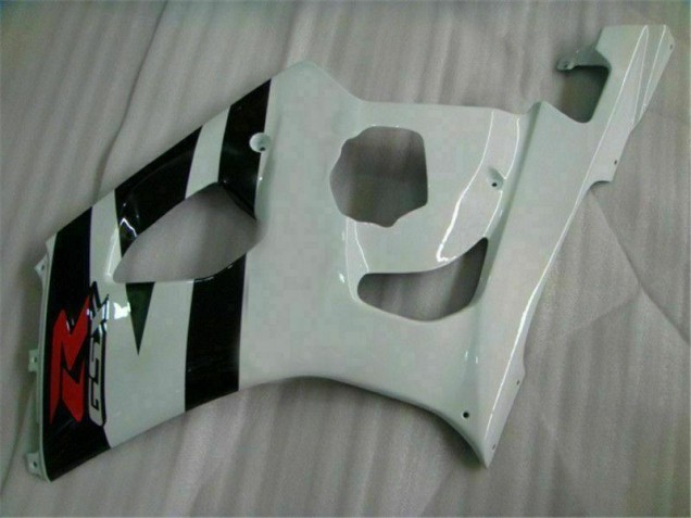 White Black 2003-2004 Suzuki GSXR 1000 Motorcycle Bodywork White Black 2003-2004 Suzuki GSXR 1000 Motorcycle Bodywork