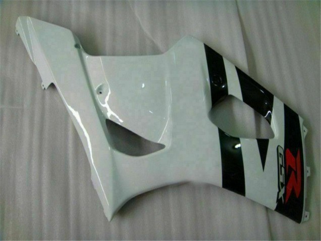 White Black 2003-2004 Suzuki GSXR 1000 Motorcycle Bodywork White Black 2003-2004 Suzuki GSXR 1000 Motorcycle Bodywork