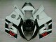 White Black 2003-2004 Suzuki GSXR 1000 Motorcycle Bodywork White Black 2003-2004 Suzuki GSXR 1000 Motorcycle Bodywork