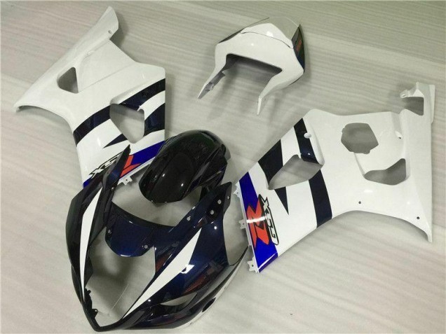 White Black 2003-2004 Suzuki GSXR 1000 Motorcycle Fairing Kits White Black 2003-2004 Suzuki GSXR 1000 Motorcycle Fairing Kits