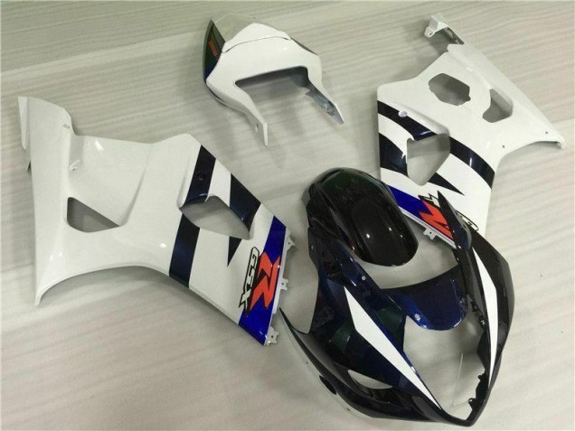 White Black 2003-2004 Suzuki GSXR 1000 Motorcycle Fairing Kits White Black 2003-2004 Suzuki GSXR 1000 Motorcycle Fairing Kits