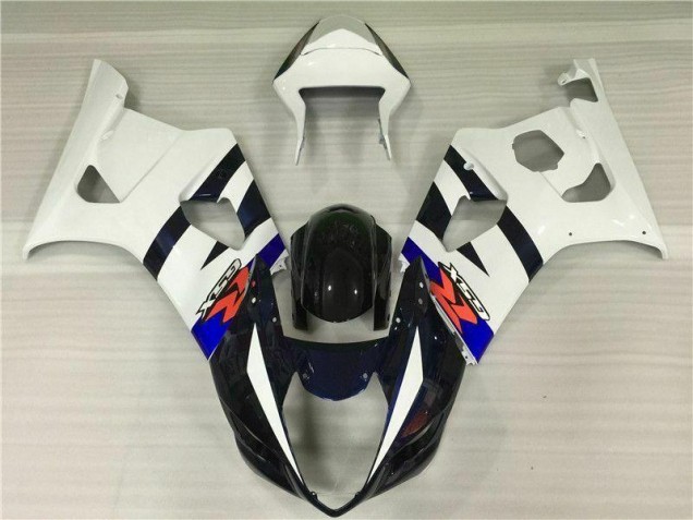 White Black 2003-2004 Suzuki GSXR 1000 Motorcycle Fairing Kits White Black 2003-2004 Suzuki GSXR 1000 Motorcycle Fairing Kits