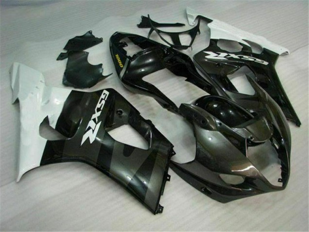 White Black 2003-2004 Suzuki GSXR 1000 Motorcycle Fairing White Black 2003-2004 Suzuki GSXR 1000 Motorcycle Fairing