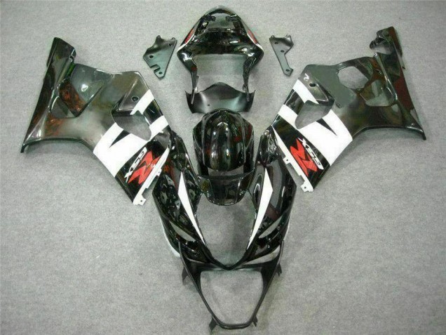 White Black 2003-2004 Suzuki GSXR 1000 Motorcycle Fairings White Black 2003-2004 Suzuki GSXR 1000 Motorcycle Fairings
